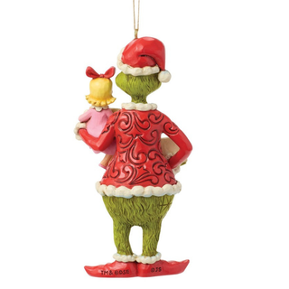 Jim Shore Dr Suess Collection - Grinch and Cindy Lou with Sign 6018968