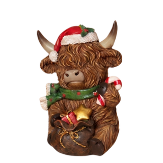 Pre-Order Christmas Highland Cow w Peppermint or Tree Giftbag 2864880