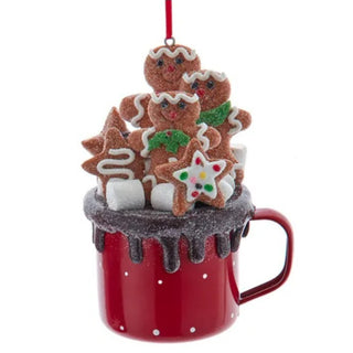 PRE-ORDER Hot Cocoa Cup With Gingerbread Men Ornament  D4672