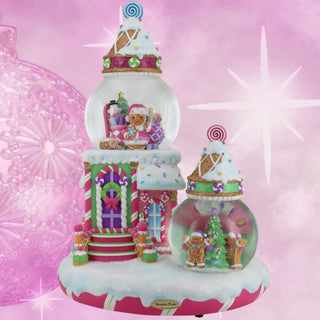 Pre-Order Christopher Radko 12" Gingerbread Holiday Home Snowglobe 2013016