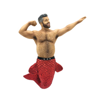 December Diamonds Muscle Beach II Merman Christmas Ornament 55-55175