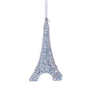 Bedazzled Retro Disco Eiffel Tower Ornament E1053