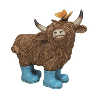 Pre-Order Spring 2026 Resin Highland Cow w/ Rainboots