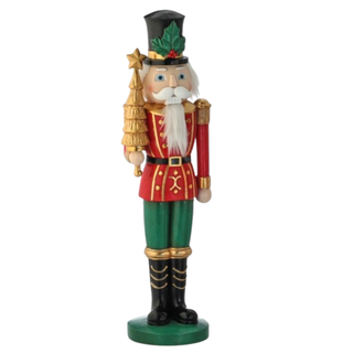 Traditional Resin Royal Nutcracker with Tree or Staff MTX72980