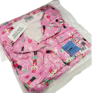 Christmas Pajama Lounge Pant Set - Pink Nutcracker