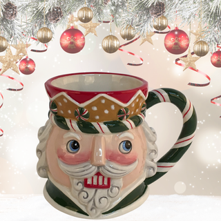 Blue Sky Clayworks Nutcracker Christmas 16 oz MUG Heather Goldminc
