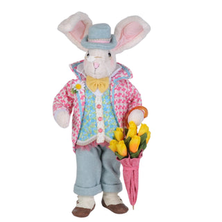 Karen Didion 20" Floral Umbrella Bunny SP043