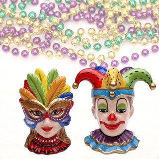 Cosmos Mask Clown Mardi Gras Salt & Pepper Shaker Set CO3-48516
