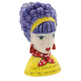 Dollymama Vase -Purple Hair Makeup Brush Holder