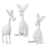 Winter Silly Moose Resin Set with Glasses