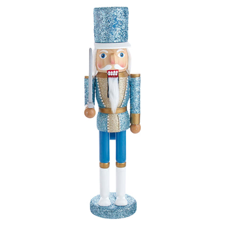 Blue Sparkle Nutcracker Soldier