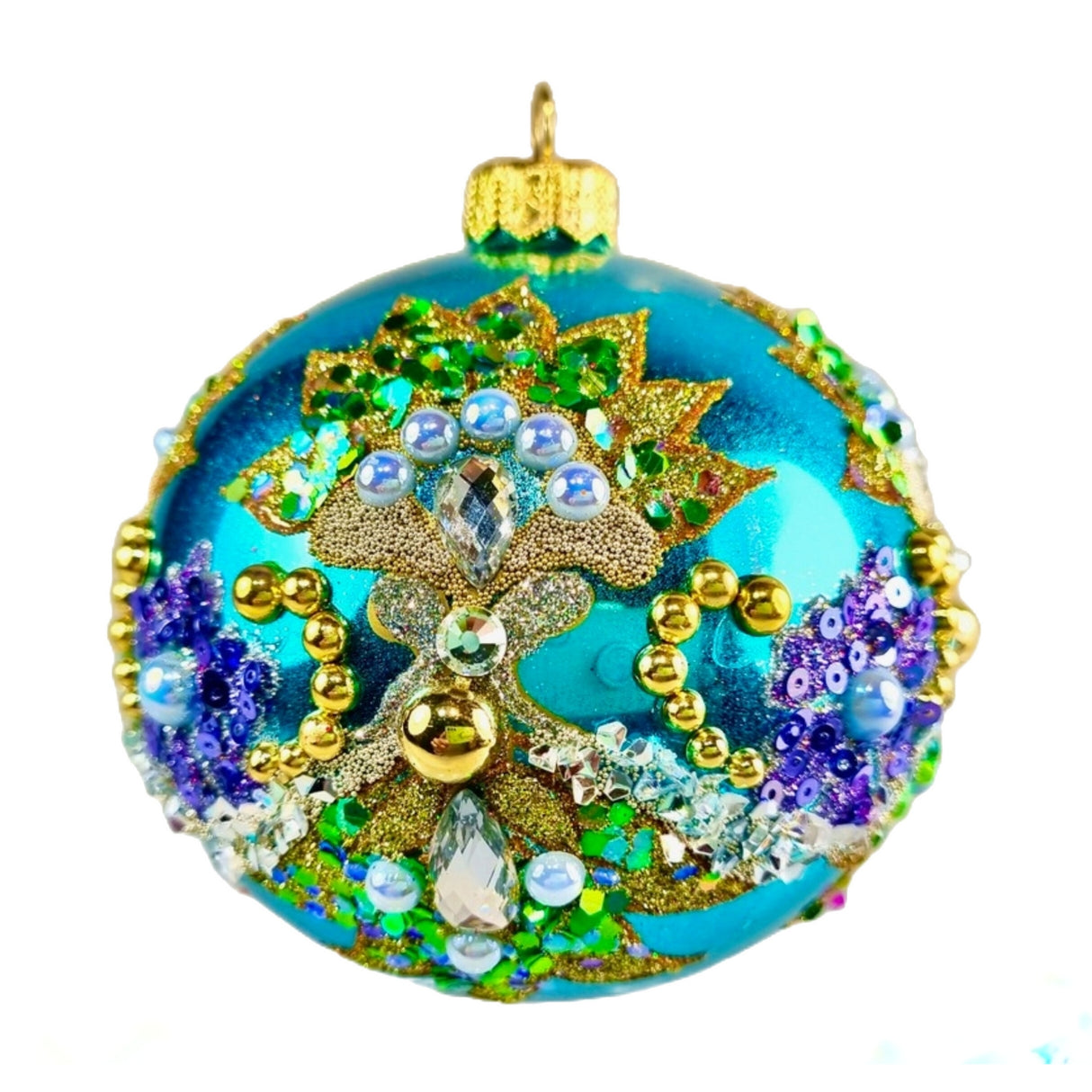 4" Winter Tapestry Ornament by HeARTfully Yours - Option 2