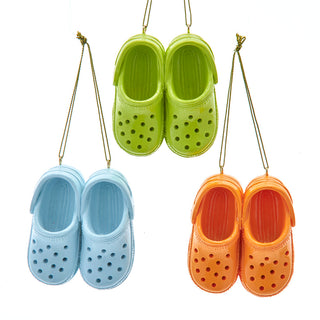 Adult Clog Shoe Ornaments Set