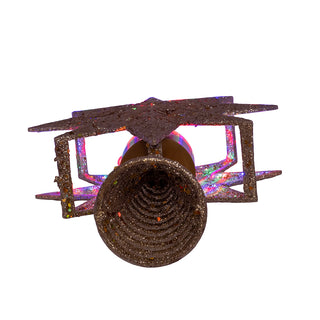 13.75" Gold Glitter Polaris Star Projector Treetop AD1055