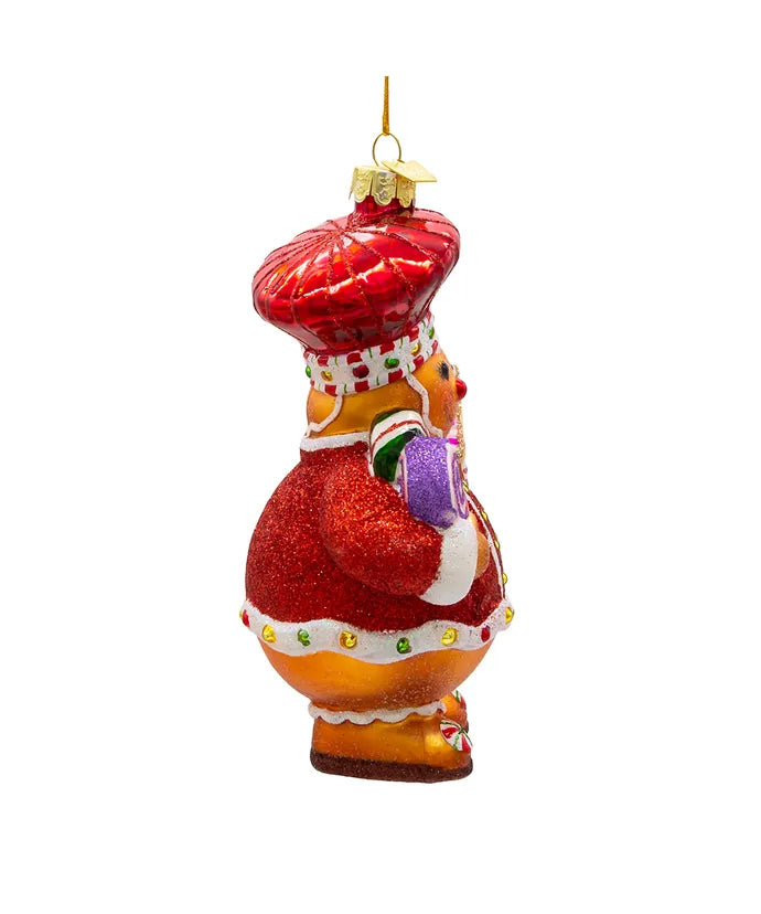 Bellissimo Glass Gingerbread Ornament