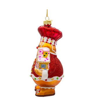 Bellissimo Glass Gingerbread Ornament