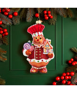 Bellissimo Glass Gingerbread Ornament