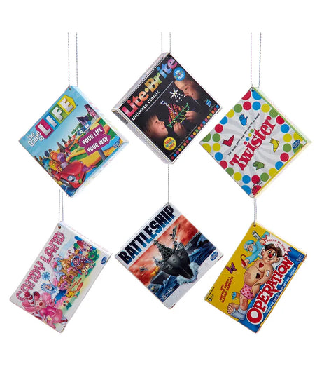 Hasbro Gaming® Retro Board Game Ornaments, 6 -Piece Set