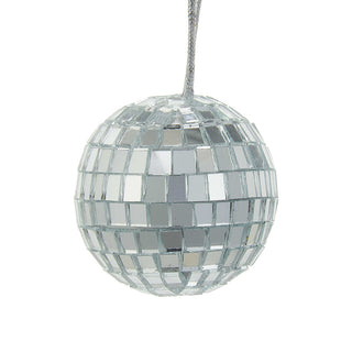 Miniature Mirrored Disco Ball Glass Ornaments, 12-Piece Box