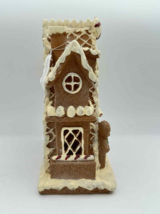 Resin Brown Light Up Gingerbread House TC01140