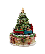 6" Wind-Up Musical Christmas Tree Revolving Box