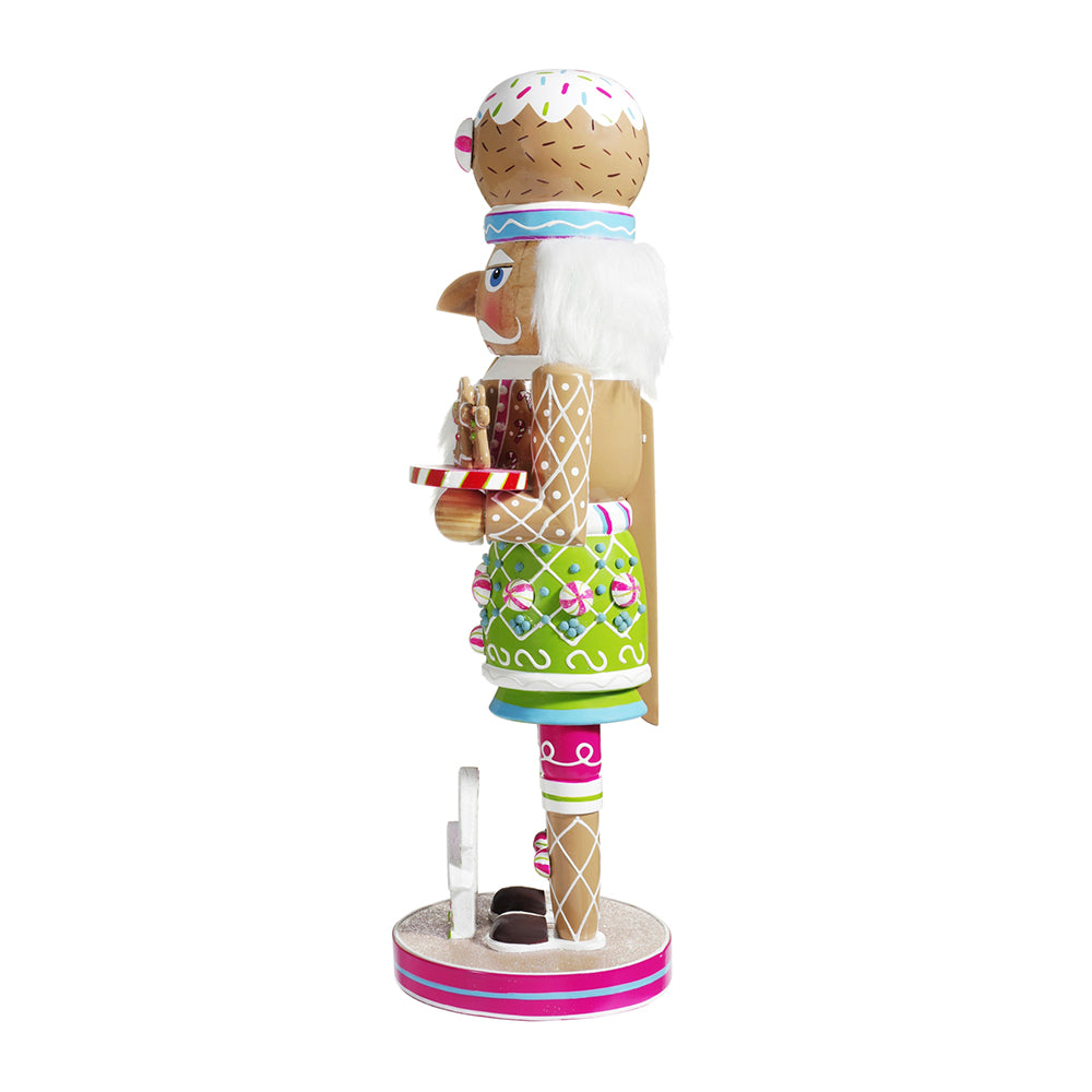 Kurt Adler 16" Gingerbread Pink House Nutcracker