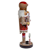 Kurt Adler 12" Pastel Christmas Gingerbread Nutcracker with Purple House