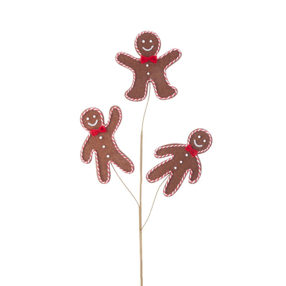 25" Gingerbread Spray Tree  Pick