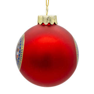 PRE-ORDER 80MM Glass President Trump Ball Ornament C7776