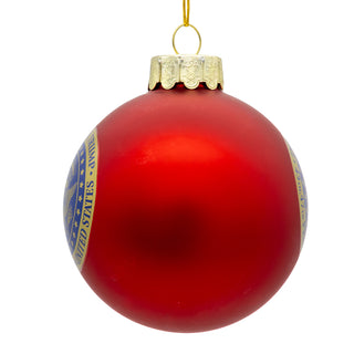 PRE-ORDER 80MM Glass President Trump Ball Ornament C7776