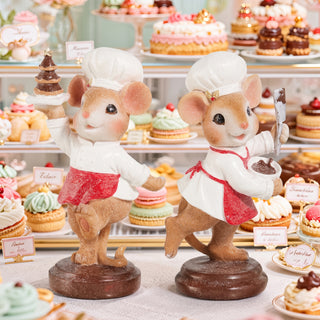 Raz Christmas Chocolatier Mouse Set 4630523