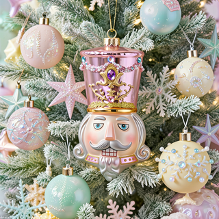 Raz 7.25" Pink Nutcracker Head Ornament 4652975