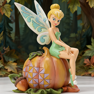 Jim Shore Disney Traditions Tinker Bell on Pumpkin 6017943