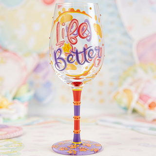 Lolita Life with Fur Babies Wine Glass 6014184
