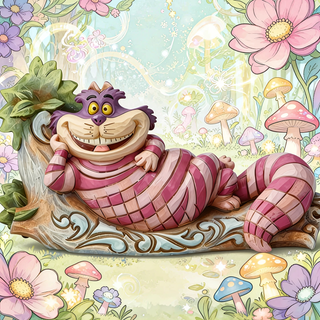 Jim Shore Disney Traditions "The Cat's Meow" Cheshire Cat on Tree 6001274