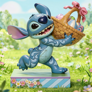 Jim Shore Disney Traditions - Stitch Running w/Easter Basket 6008075