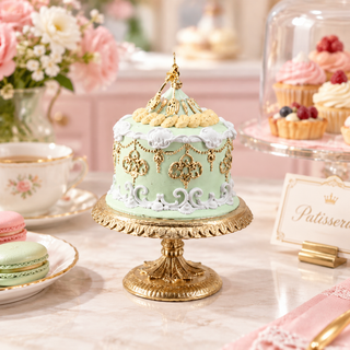 December Diamonds Patisserie Green Cake Ornament 29-29540b