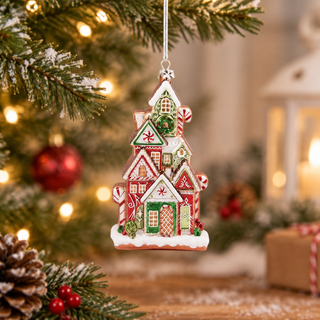 December Diamonds 7.75in Village House Ornament 29-30704