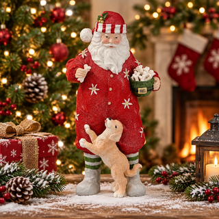 Regency 12" Santa w/Dog & Treats MTX77402