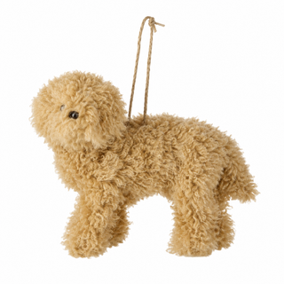 Regency 5" Faux Fur Brown Poodle Doodle Dog Christmas Ornament MTX74312
