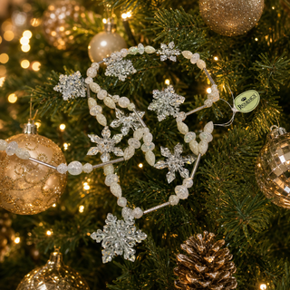 Glass Snowflake Garland MTX77790