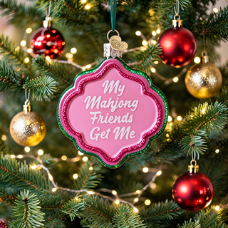 Old World Christmas My Mahjong Friends Ornament 44350