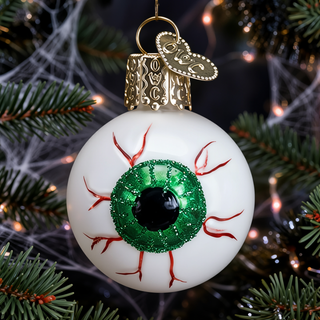 Halloween Mini Green Evil Eye Ornament 26091