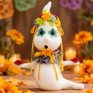 Dia De Los Muertos Mrs Ghost w/Flowers 08-08313 Day of the Dead