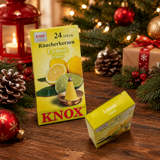 KNOX Raucherkerzen Lemon Scent Incense for Large German Smokers 73510Lemon