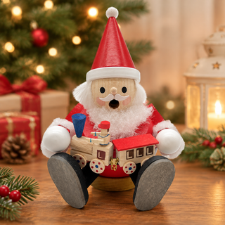 Richard Glaesser Santa w/ Train Mini German Smoker 26498