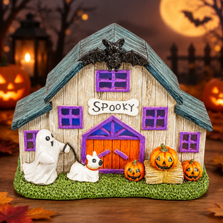 Halloween Spooky Haunted Barn with LED 56060