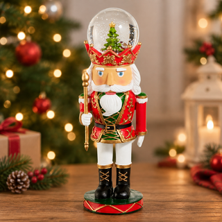 RAZ 7" Red Coat Nutcracker Water Globe 4619131