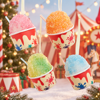 Shaved Ice With Straw Ornament Set D4925