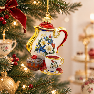 Tea Time Noble Gems™ Glass Tea Service Ornament NBX0200